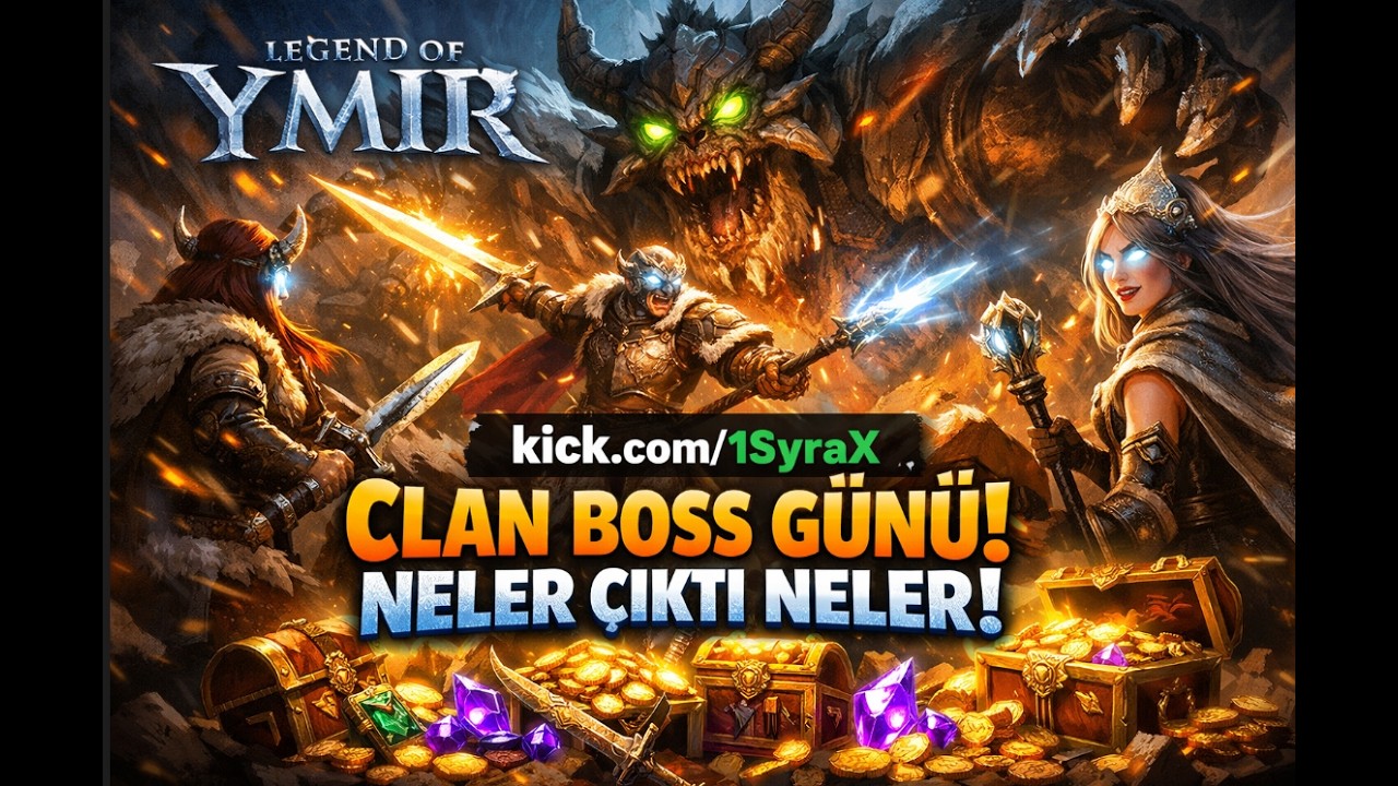 🗡️Legend Of Ymir BU GECE SON ! Erken Clan Boss G&uuml;n&uuml; ! #legendofymir #ymir #chatting 12-03-2026