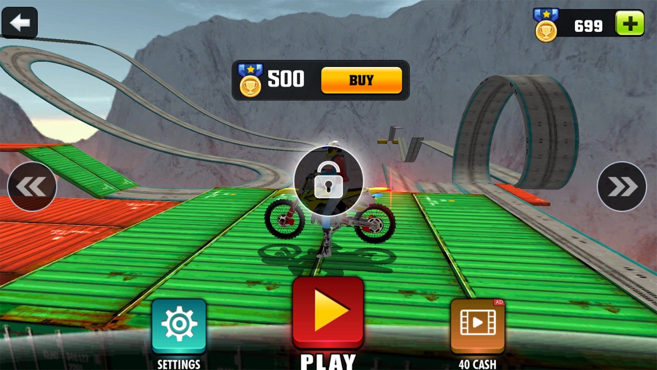 Impossible Motor Bike Stunt – New Yellow Moto Bike Unlocked Gameplay (Android) 🏍️🔥