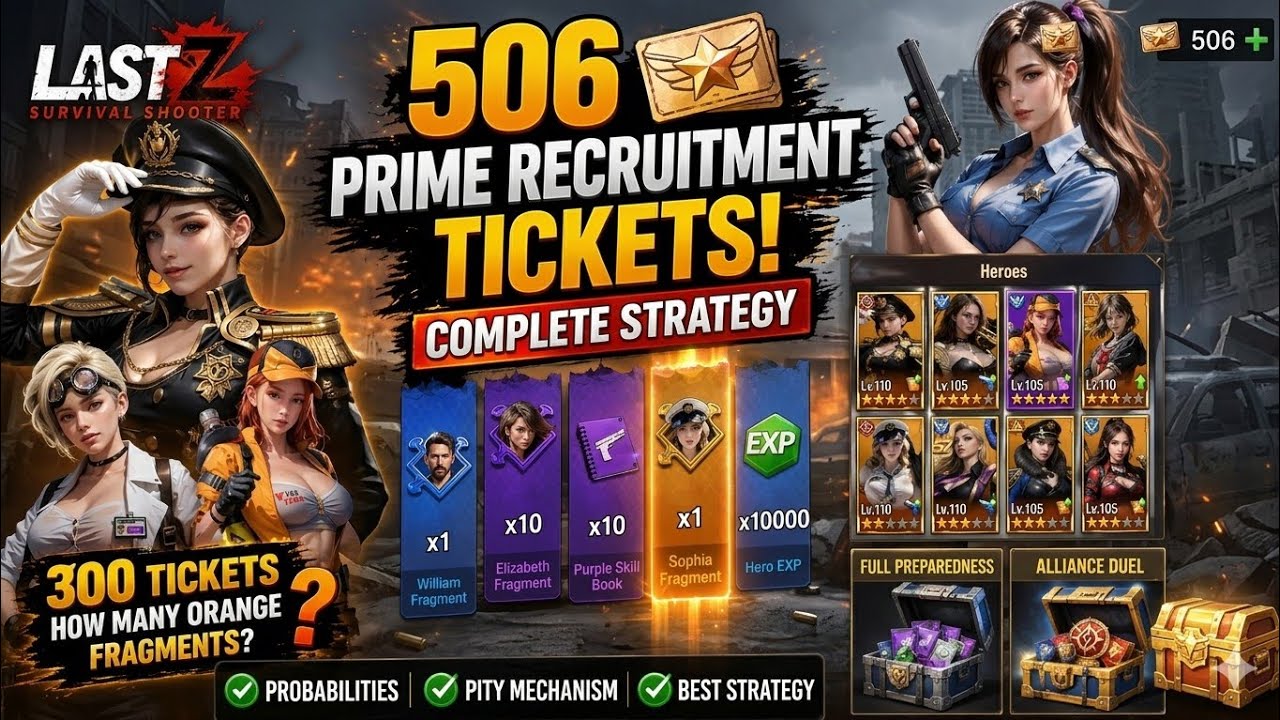 Mass HERO Recruitment Gone Crazy (300 Tickets)... last Z Survival Shooter 