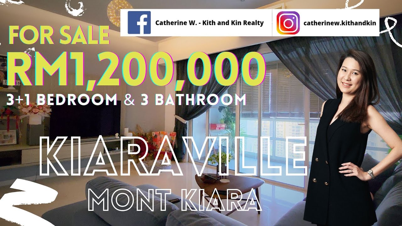 《FOR SALE》Kiaraville Mont Kiara Refined Living 3+1 BR 3 Bath