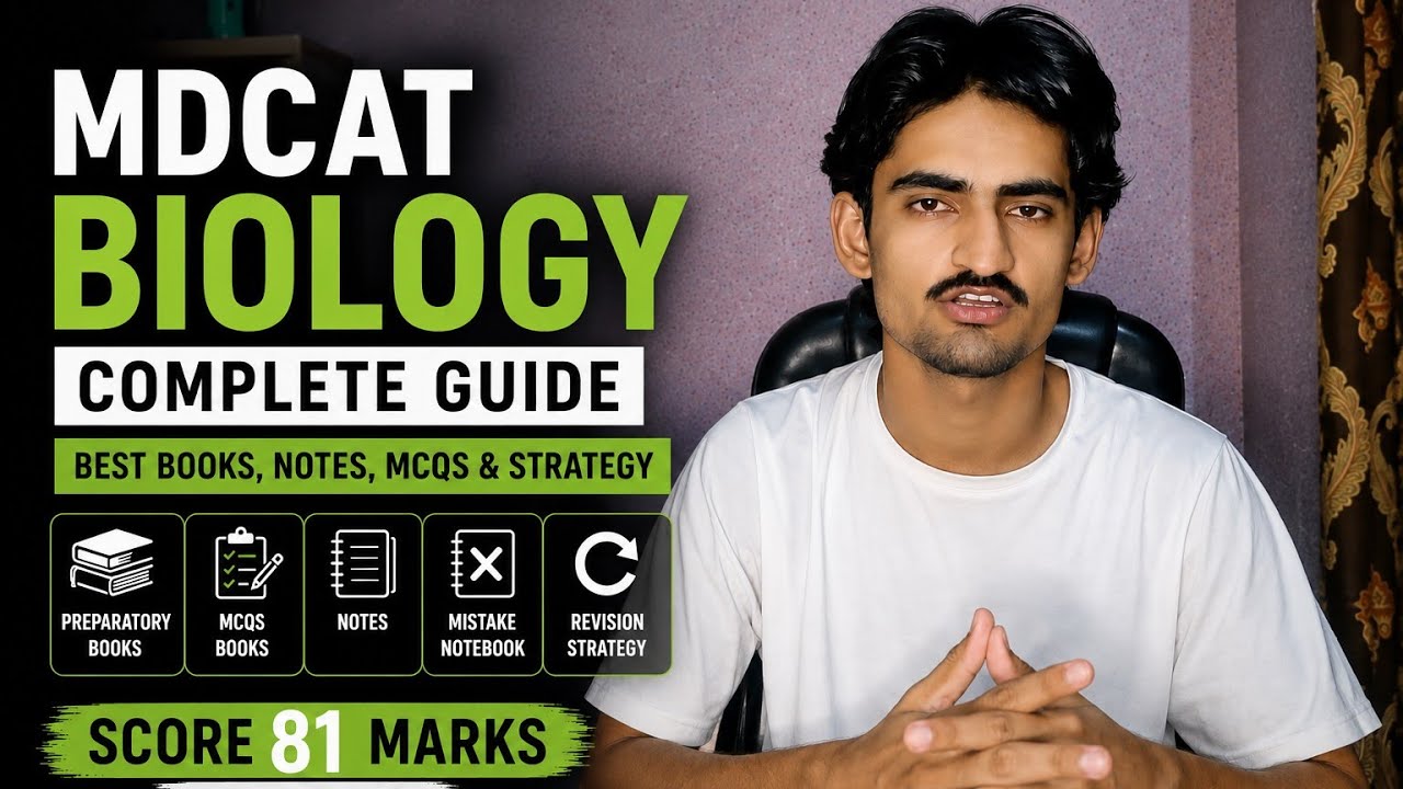 MDCAT Biology Complete Guide 2026 | Best Books, Notes, MCQs & Revision Strategy