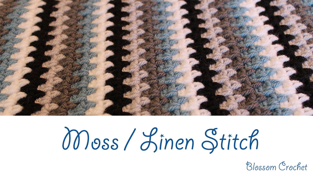 Simple Crochet Moss / Linen Stitch Tutorial