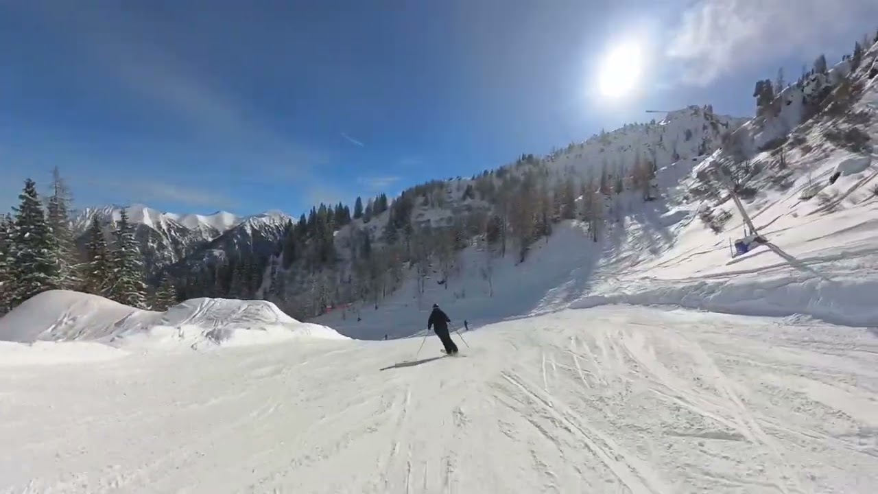 Skiing one of the Longest Runs in the Salzburger area! | Hohe Scharte to Bad Hofgastein (10.4 km)