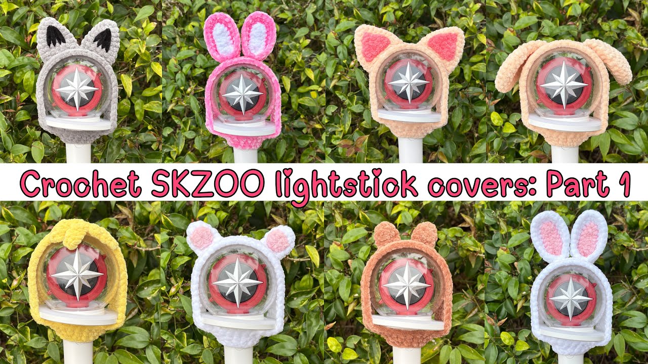 How to Crochet SKZOO Lightstick Covers: Part 1 (base) updated tutorial!