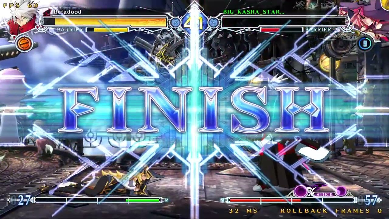 BBCF 2.0 (Rollback) - Kasha (Nine) vs. Betadood (Ragna)