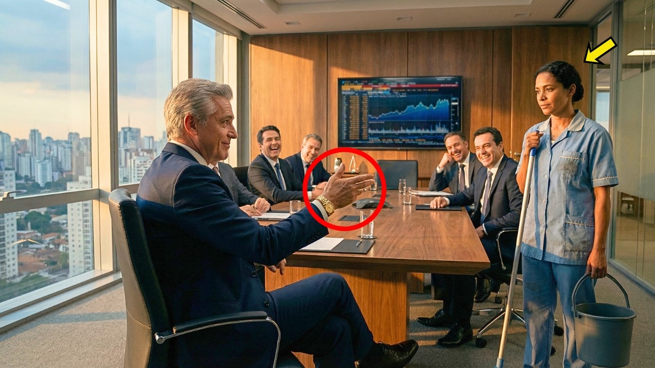 O Bilionário Pediu a Opinião da Faxineira Para debochar dela na Reunião — Mas Ela Deu Uma Lição