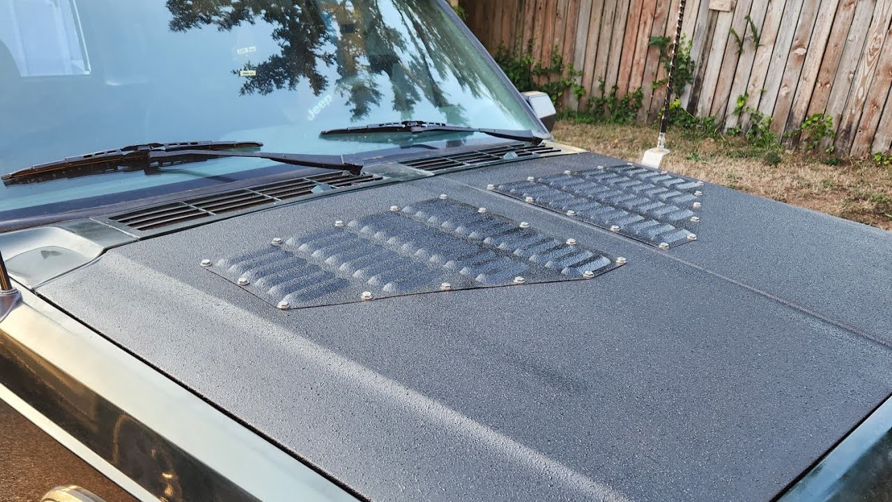 1996 Jeep Cherokee Hood Louvers installation