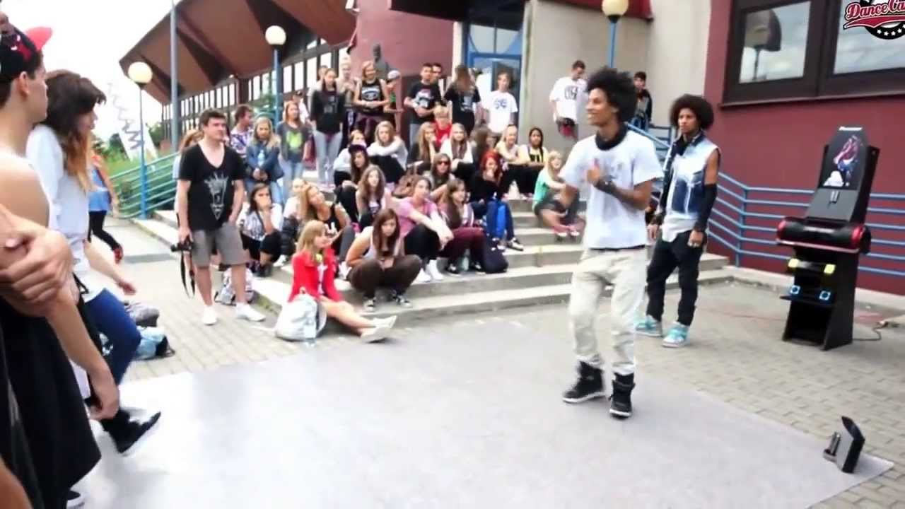 Les Twins street dance in Poland 2013