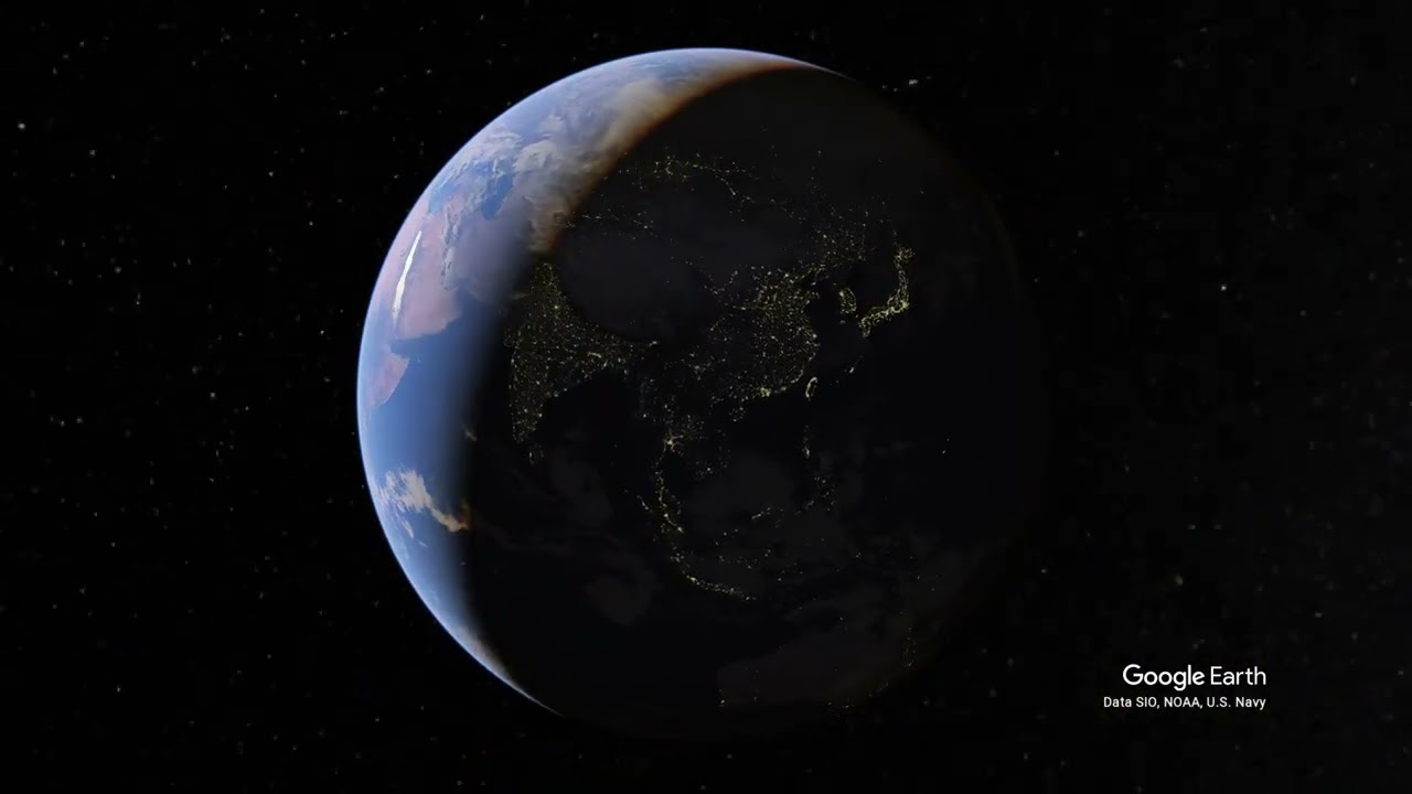 4k Earth Rotation Timelapse 1 hour