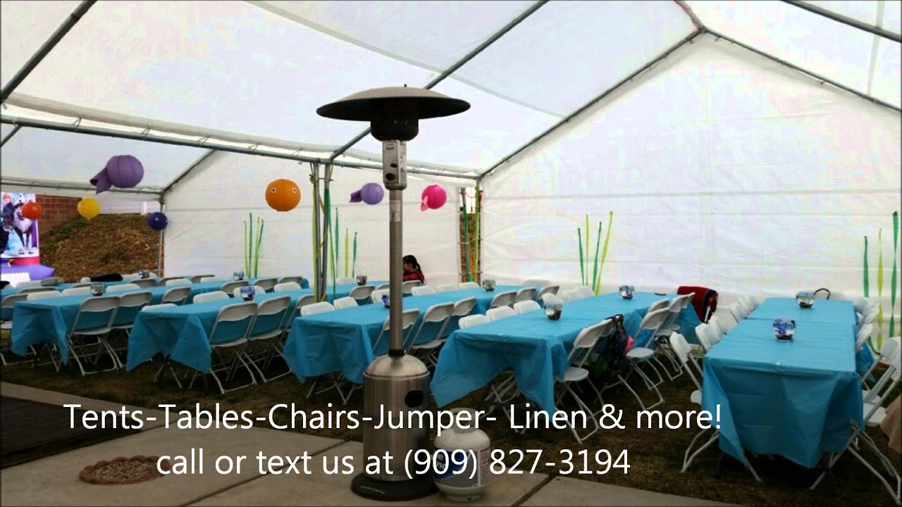 Tables and Chairs rentals, Fontana CA | 909-8273194 | Tent Rentals
