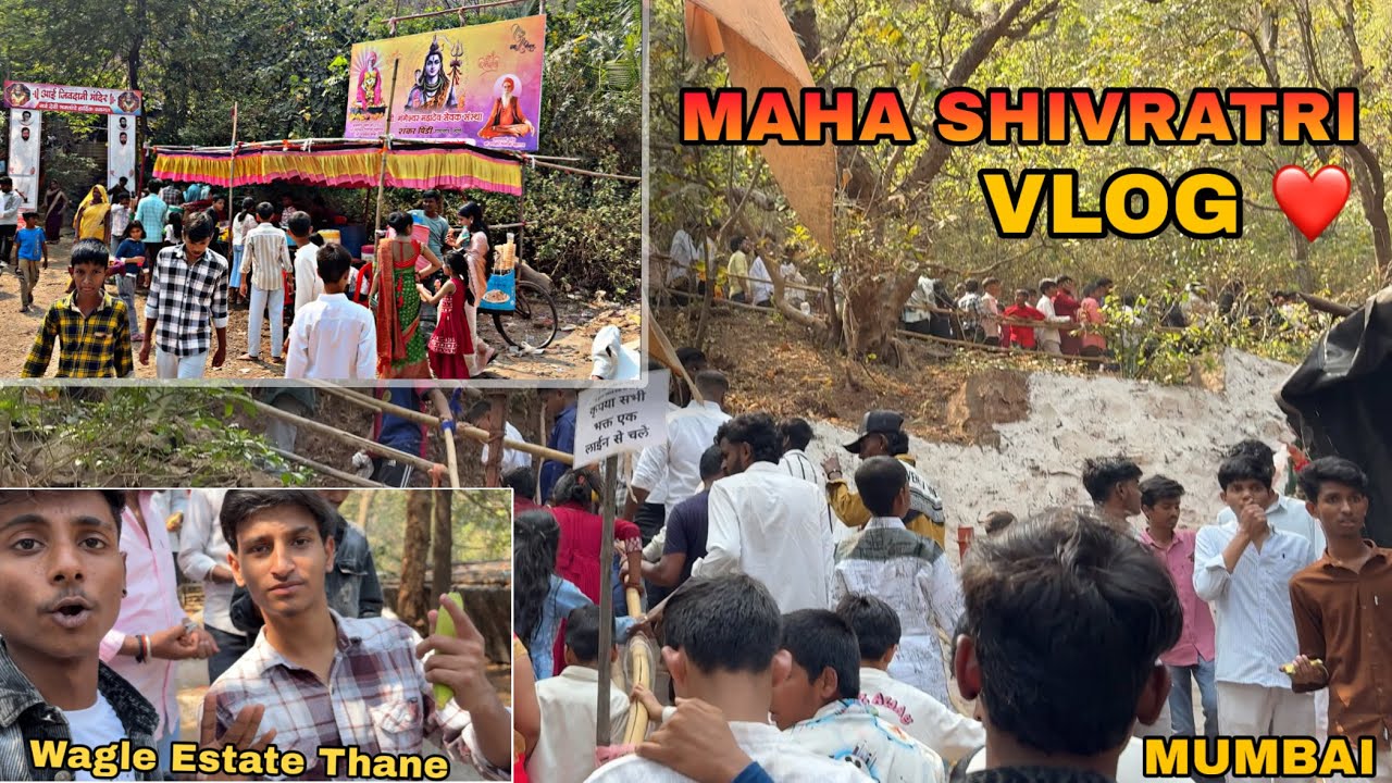 Mahashivratri vlog || Shivratri Shiv Mandir Wagle Estate Thane || Full Enjoy With Friends 😍