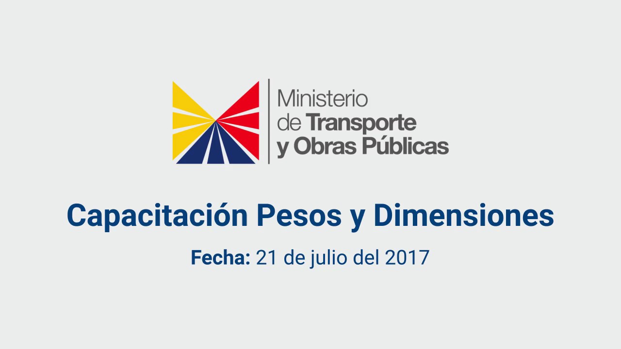 Capacitaci&oacute;n Pesos y Dimensiones