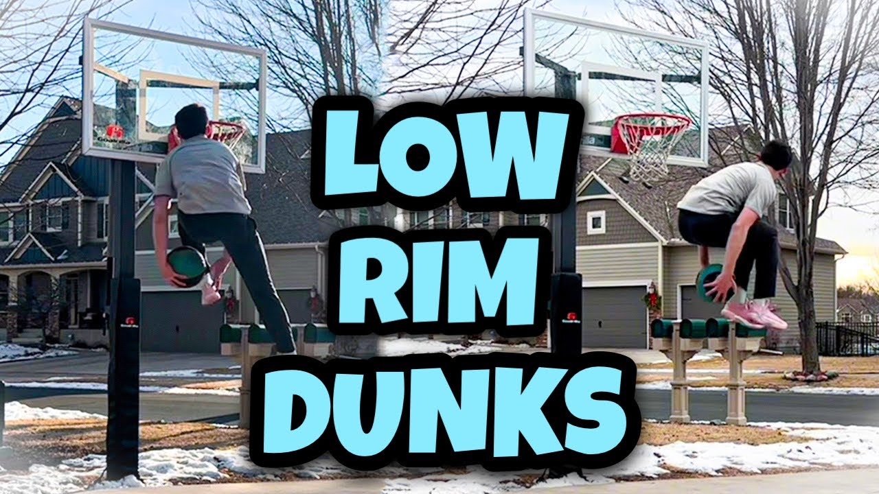 Doing CRAZY Dunks on a Low Rim!! First Outdoor Session of 2025!