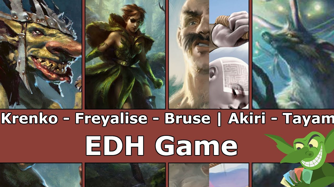 Krenko vs Freyalise vs Bruse Tarl || Akiri vs Tayam EDH / CMDR game play