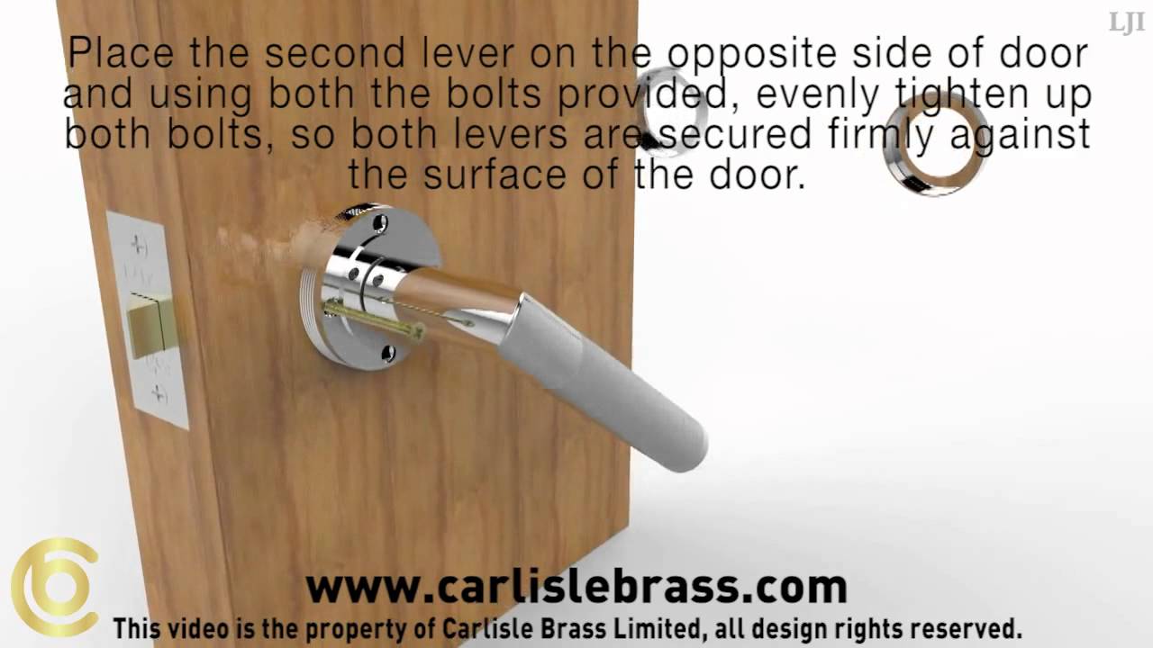 More Door Handles - Carlisle Brass Lever On Rose Fitting Instructions