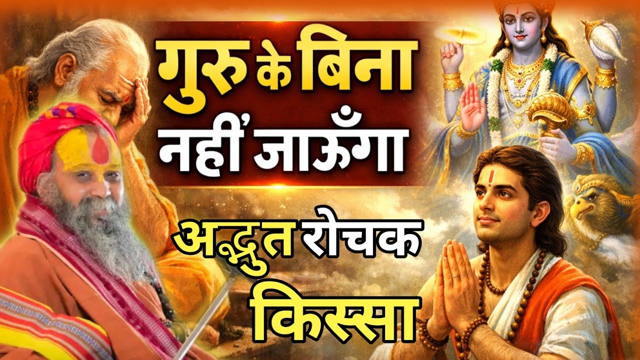 जब शिष्य ने भगवान से कहा – गुरु के बिना नहीं जाऊँगा। अद्भुत रोचक किस्सा।  अवश्य सुने #satsang 