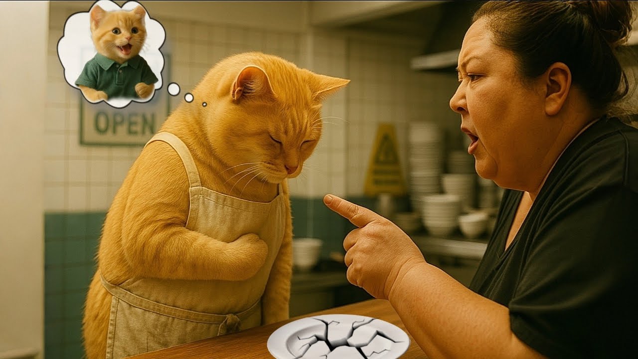 Mama Cat Does All The Hard Work So Her Poor Kitten Can Go To School
