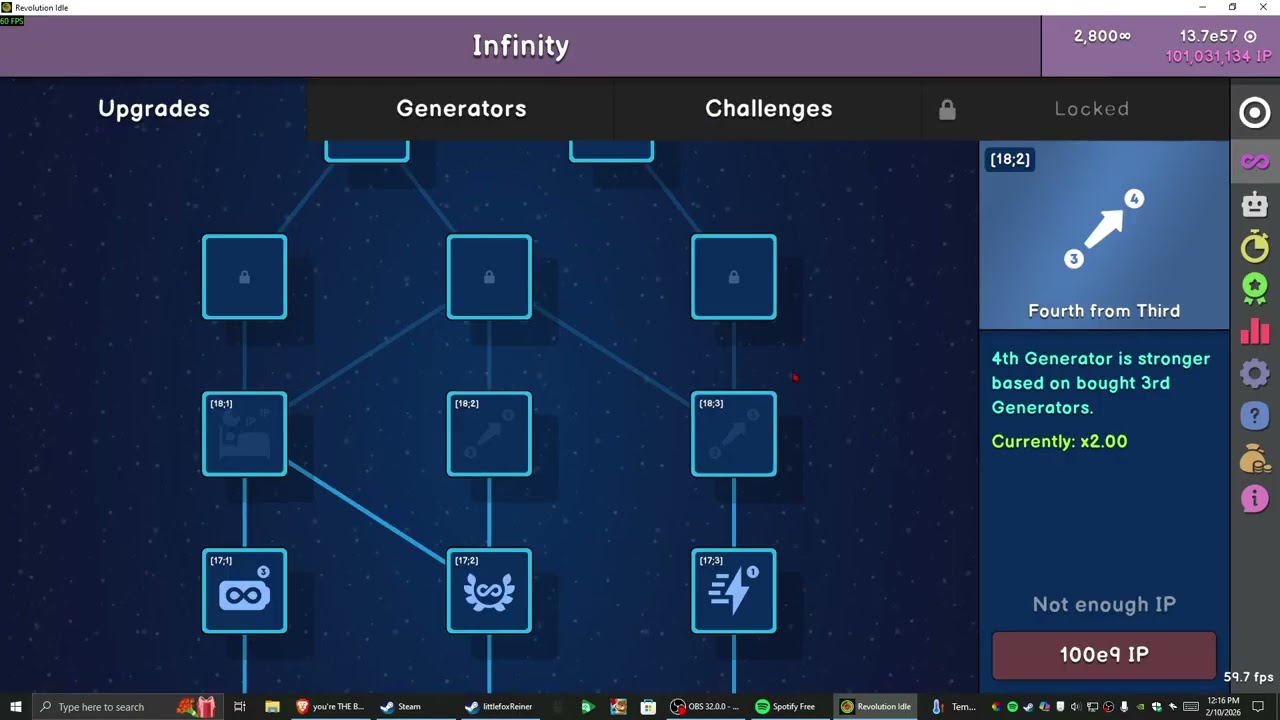 how to get MILLIONS of IP (infinity points) in revolution idle