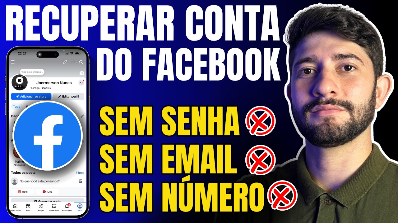 Como RECUPERAR CONTA do FACEBOOK - SEM EMAIL, SEM SENHA E SEM NÚMERO (ATUALIZADO)