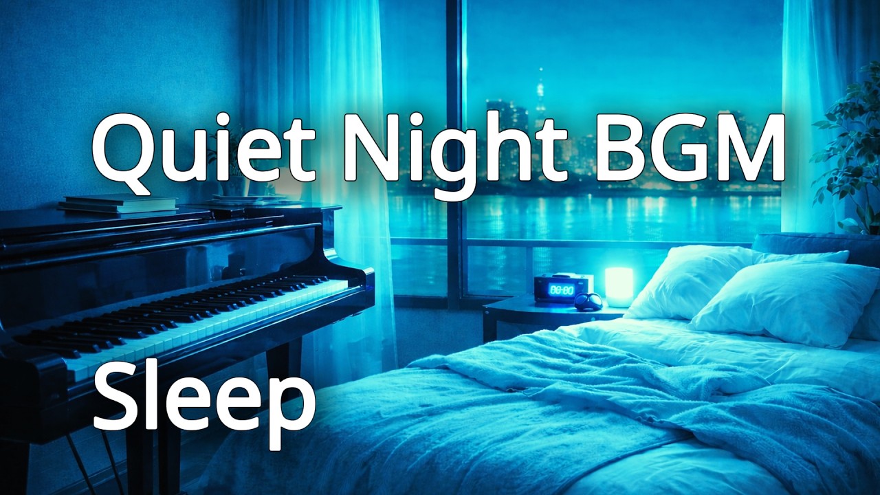 やわらかいピアノが響く夜のQuiet Sleep BGM