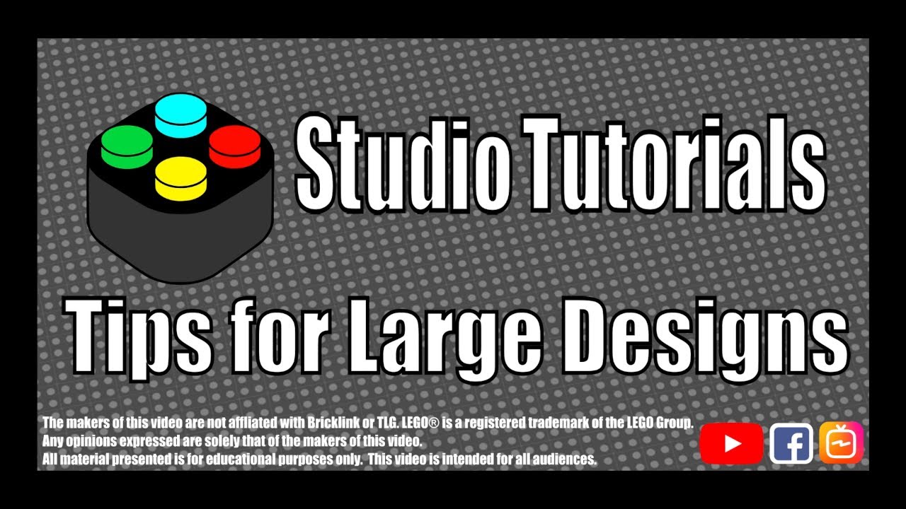 Studio Tutorials - Tips for Large Designs. Oversize your LEGO digital designs!