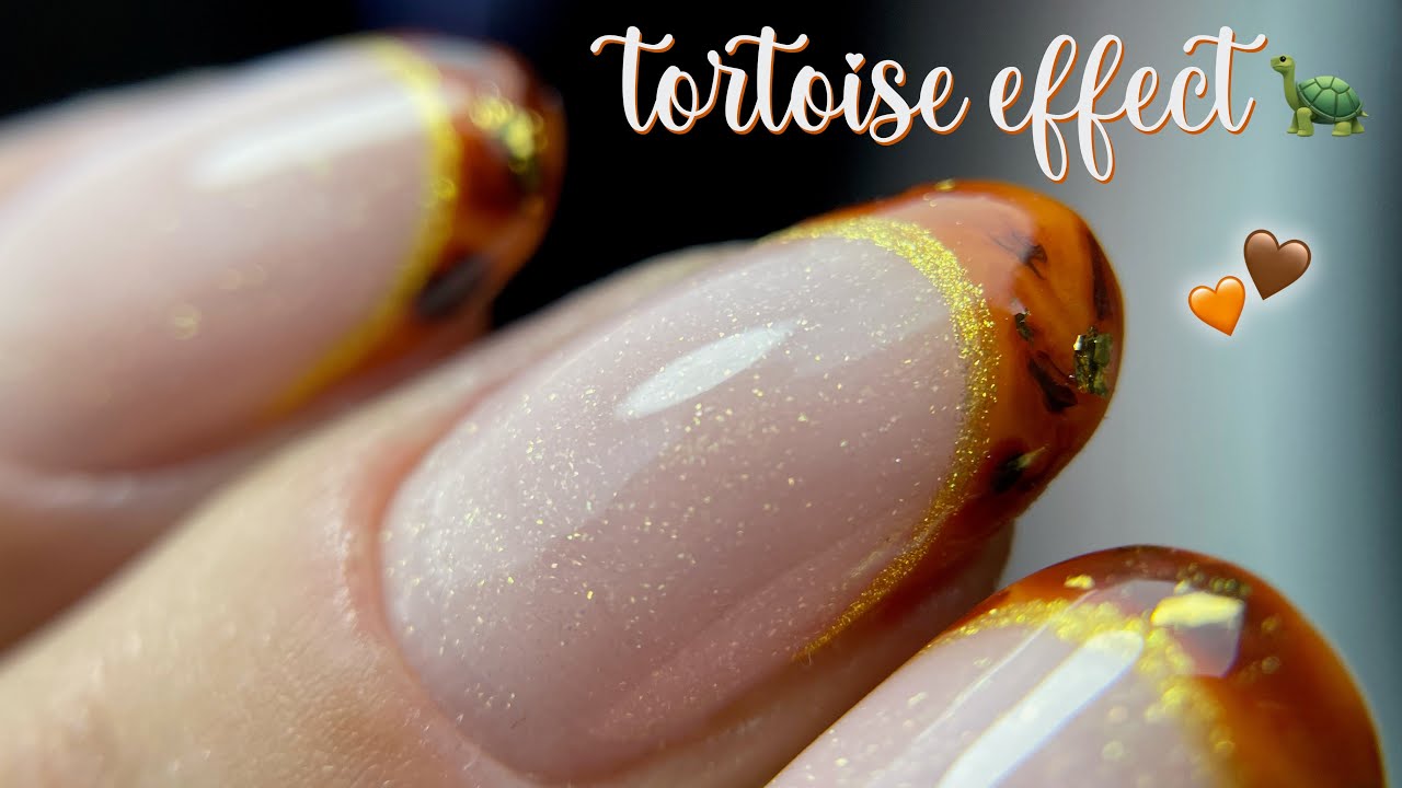 Tuto nail art | French effet tortoise 🐢🤎