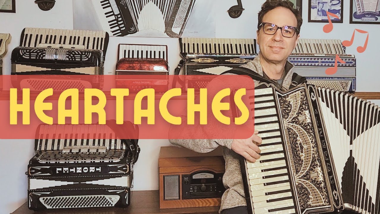 HEARTACHES | 1931 song played 2 ways on a 1931 accordion!
