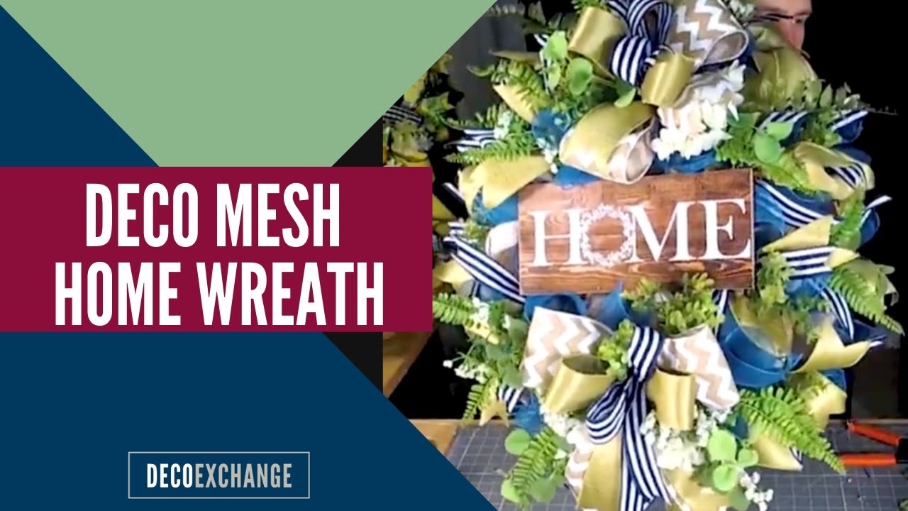 DIY Easy Deco Mesh Home Wreath | Everyday Wreath Idea | DecoExchange Tutorial