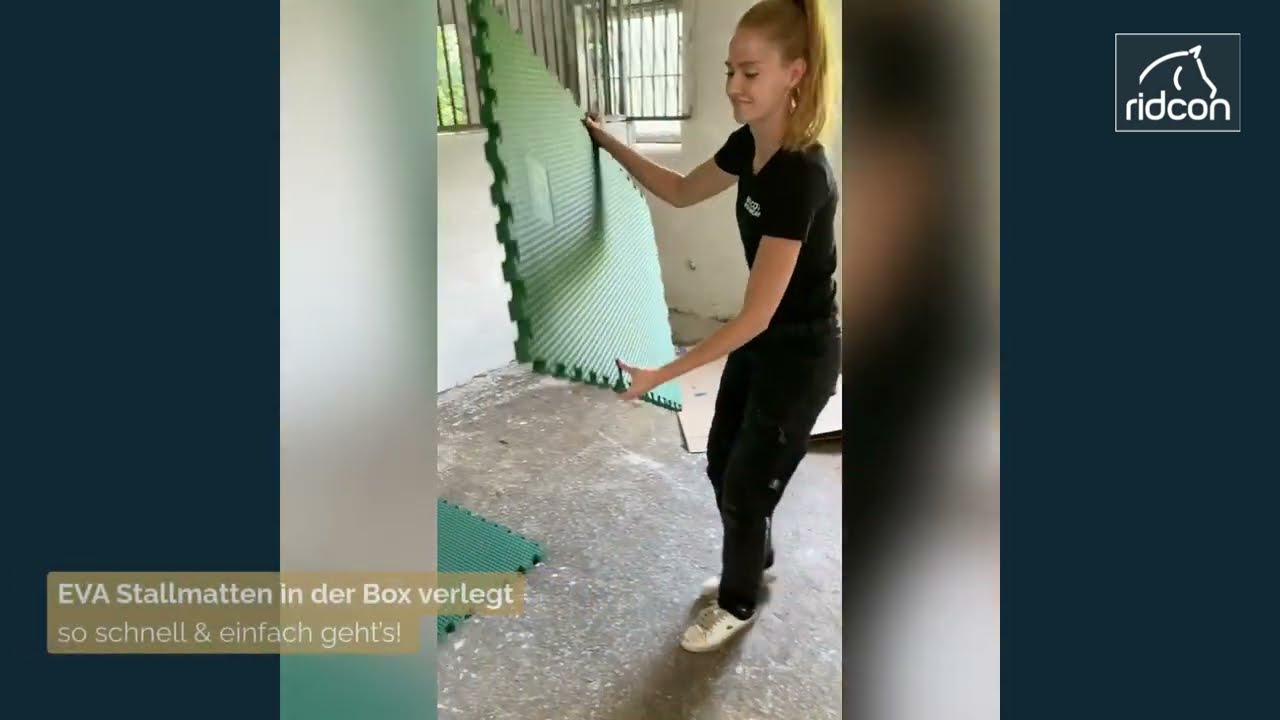 EVA Stallmatten in der Box verlegt - so schnell & einfach geht’s!