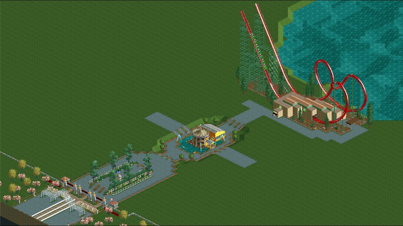 Building a Six Flags Park (Episode 1) - Carousel & Boomerang