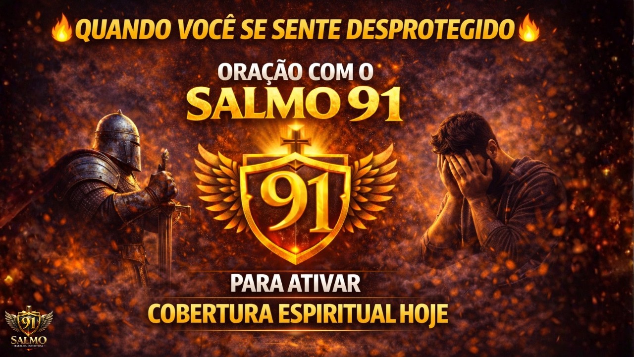 🔥 Quando Você Se Sente Desprotegido — Oração Com o Salmo 91 Para Ativar Cobertura Espiritual Hoje