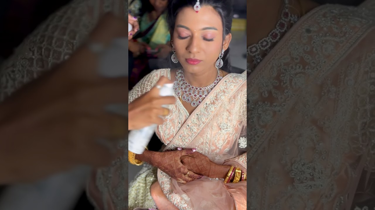 Reception makeover 🤍 #tamil #makeup