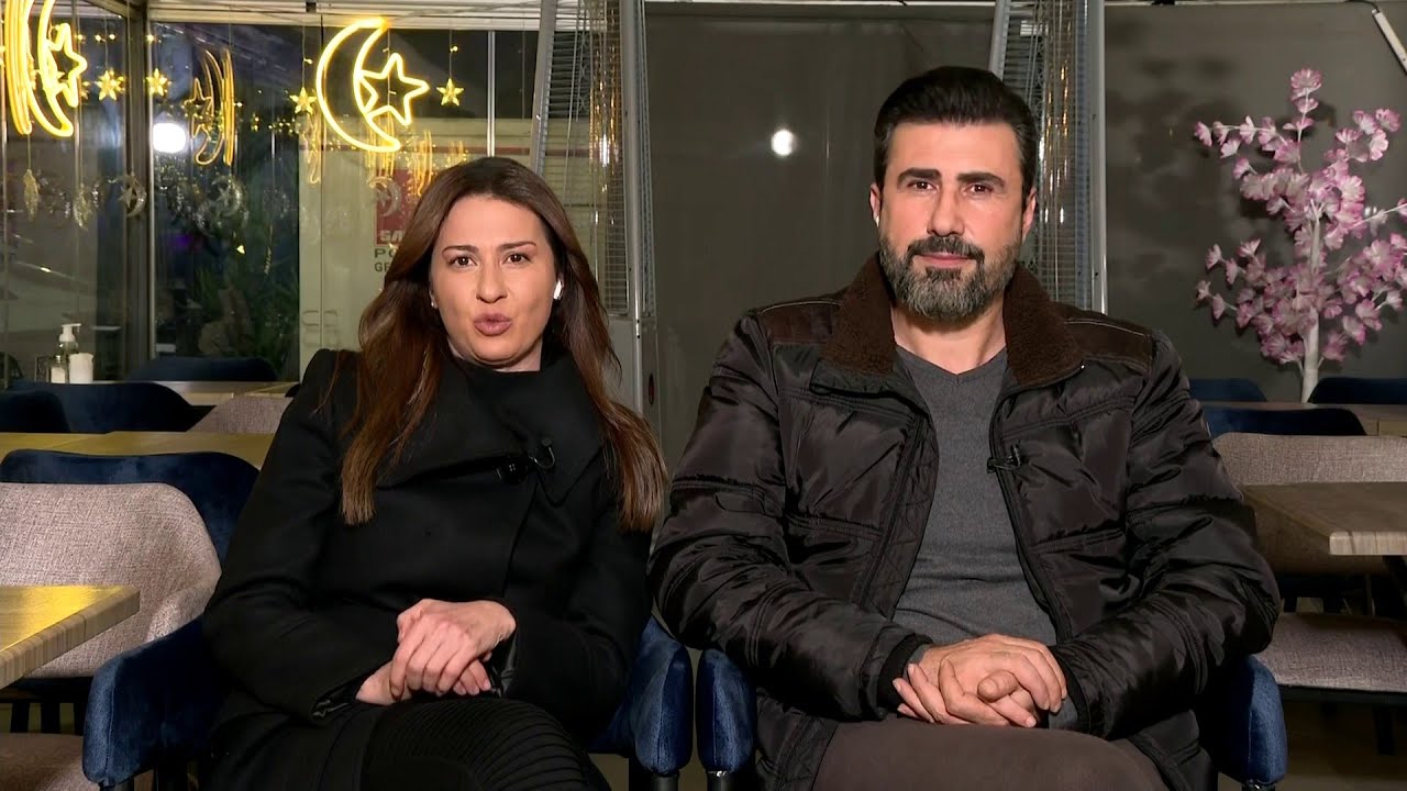 الفنان خالد القيش والفنانة ميسون أبو أسعد  في مساء العربية