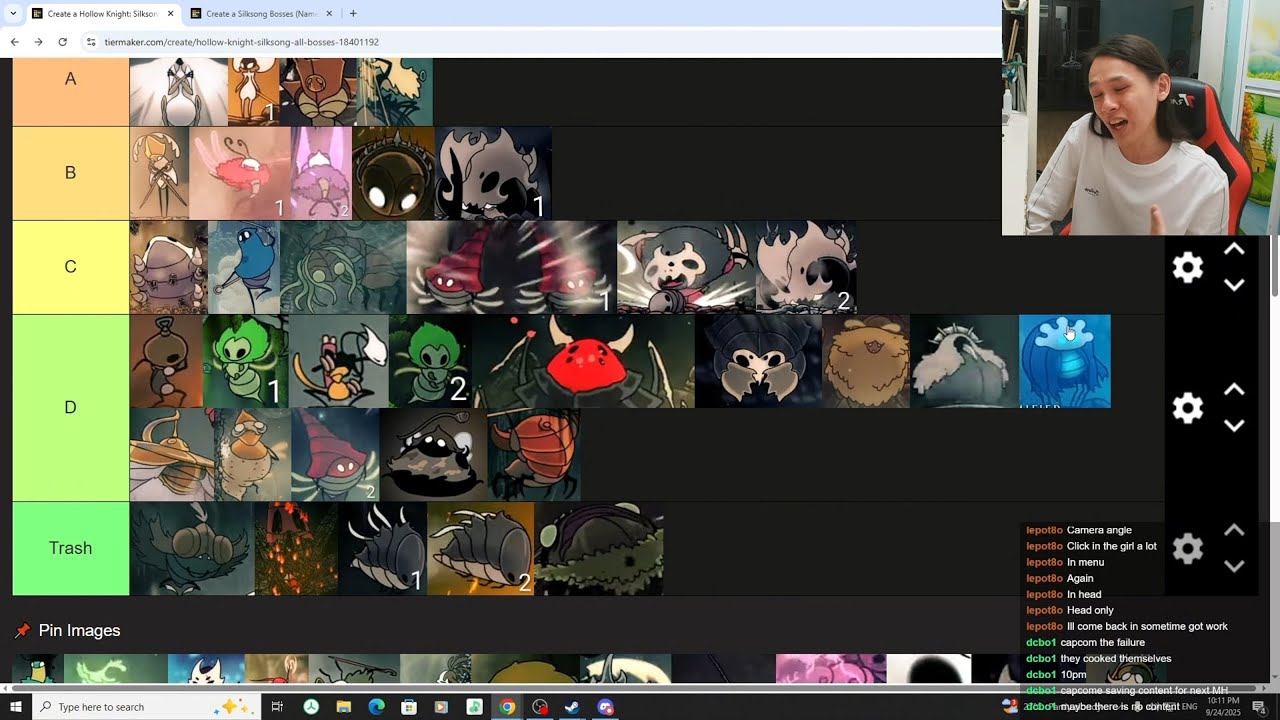 Hollow Knight Silksong Bosses Tier List