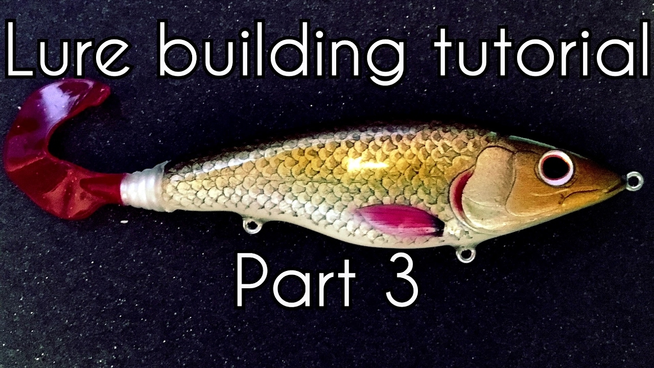 DIY Lure building - Part 3 - How to weigh a glide / jerk bait, painting and coating.