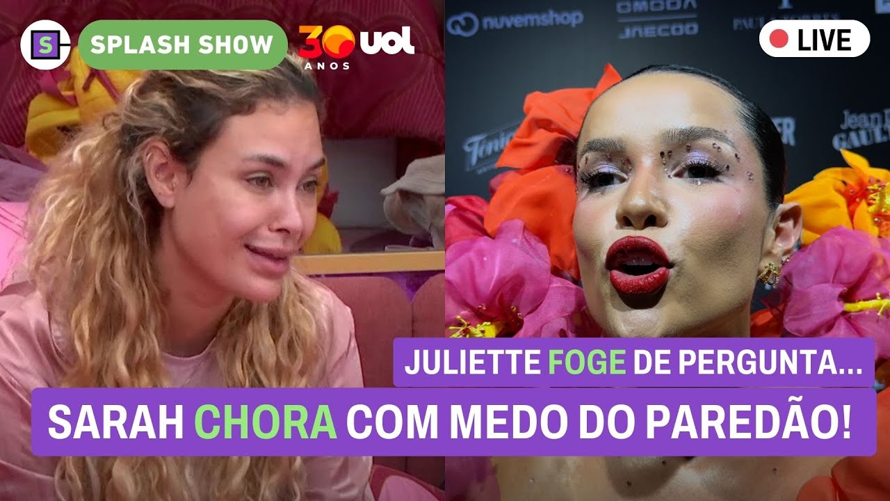 🔴Sarah diz que tem medo, enquete mostra quem sai do BBB; Juliette nega falar de rival; Bad Bunny e +