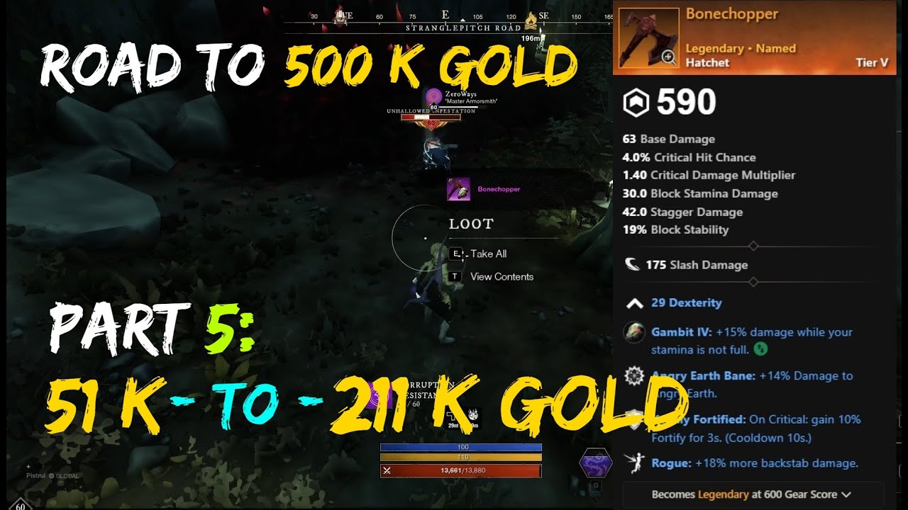 New World - Road To 500 K Gold Part 5: Hatchet Farm
