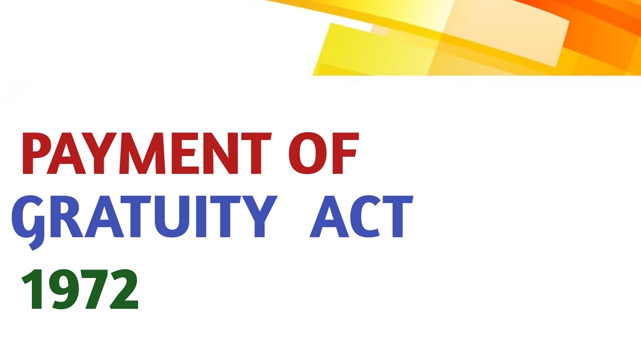 Payment of gratuity act 1972 | Gratuity act 1972 | Payment of gratuity act - tamil |