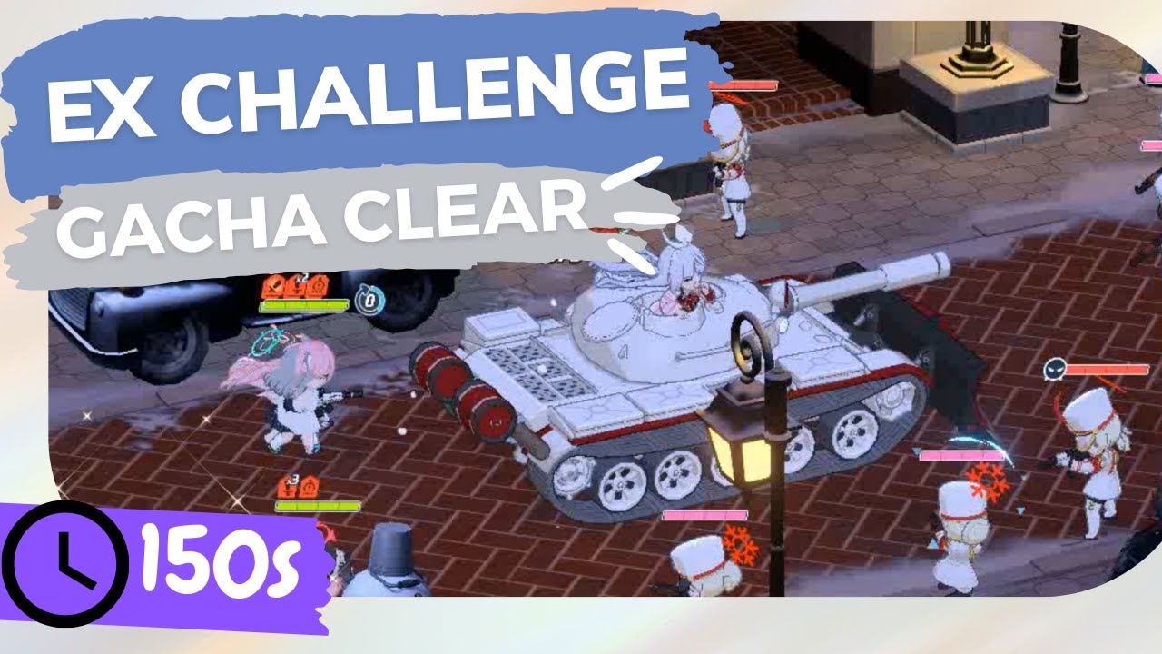 Blue Archive Academy Club Story Challenge EX in 150s - S.Hoshino clear