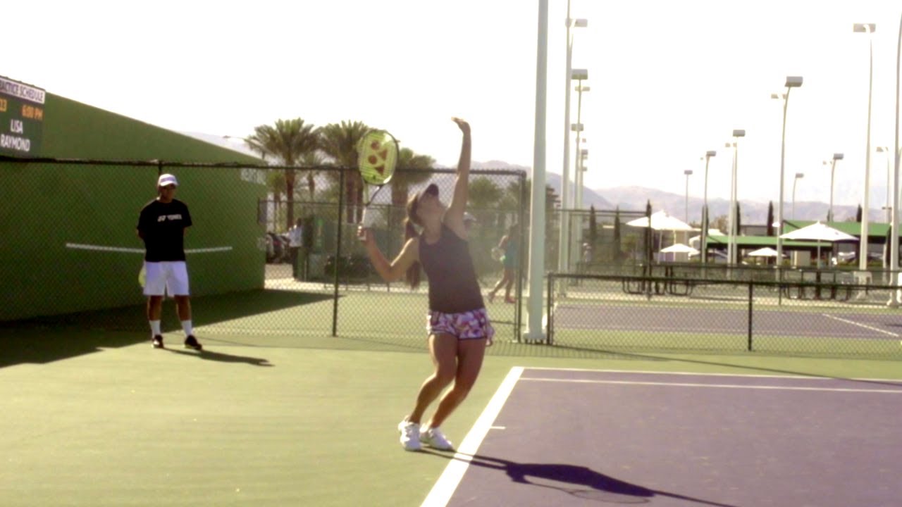 Belinda Bencic Serve Slow Motion - WTA Serve Technique Womens Tennis