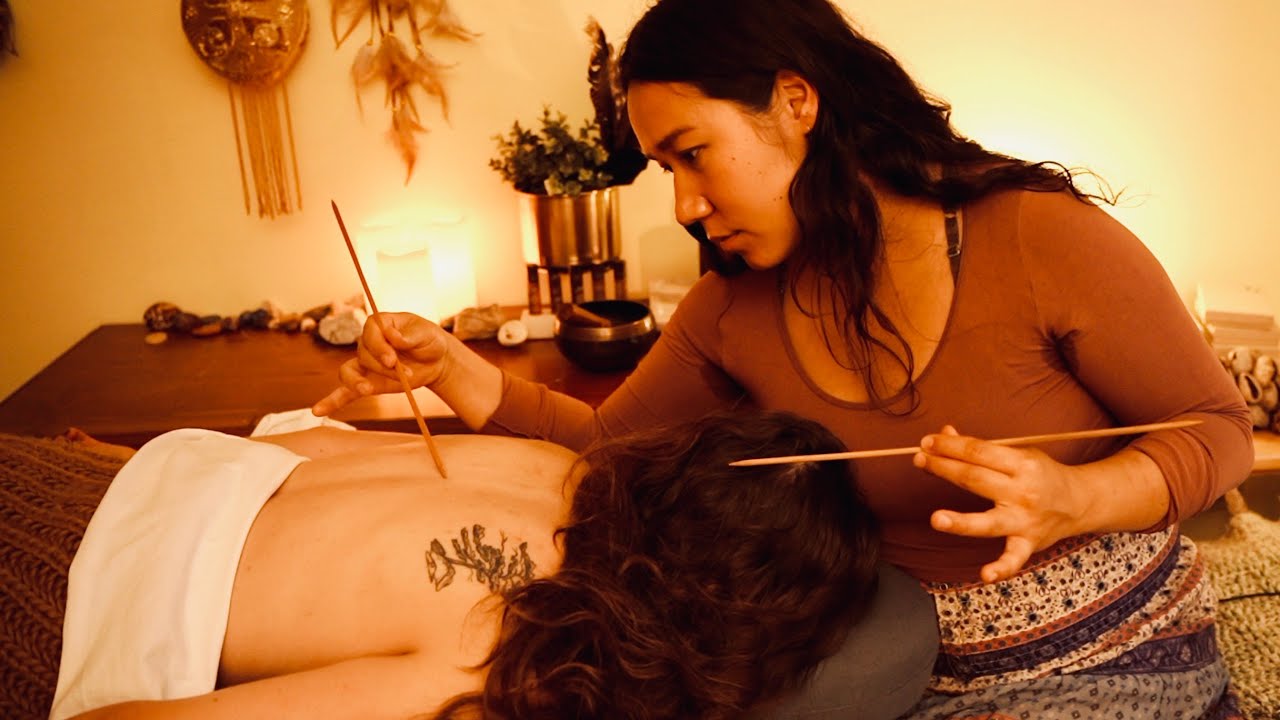 Scalp Check & Back Massage ASMR 🌿 Supporting a Burnout Nervous System (Real Person)