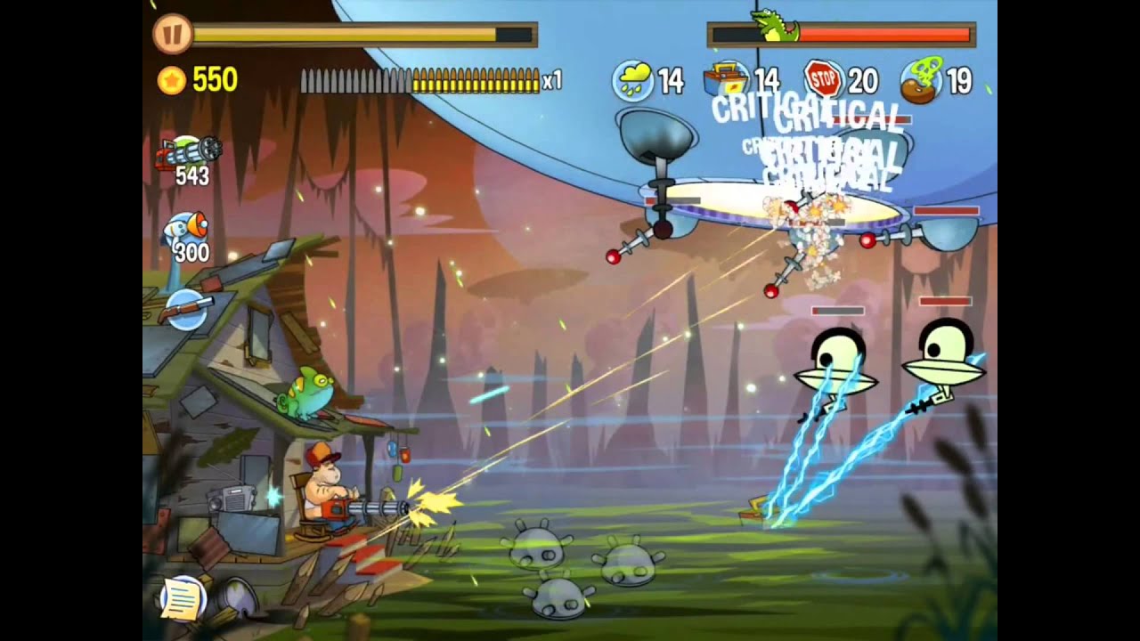 Swamp Attack - Episode 4 - 24 The Mothership BOSS Gameplay Walkthrough lets play прохождение
