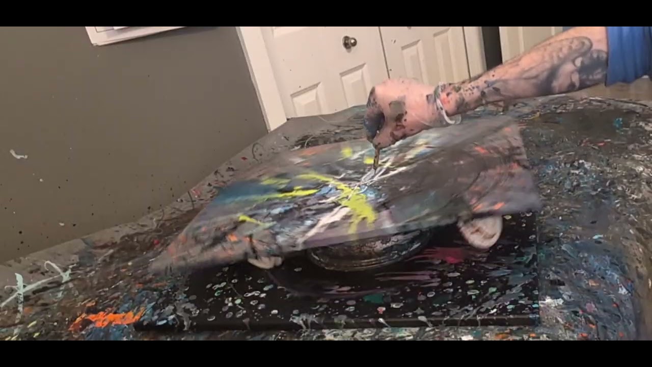 The Physics of Paint: Creating an Explosive Spin Art Supernova #SpinArt #ThePhysicsOfPaint #FluidArt