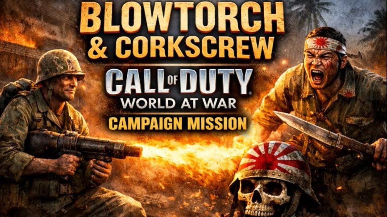 Blowtorch & Corkscrew | Call of Duty World at War (2008) Campaign Mission