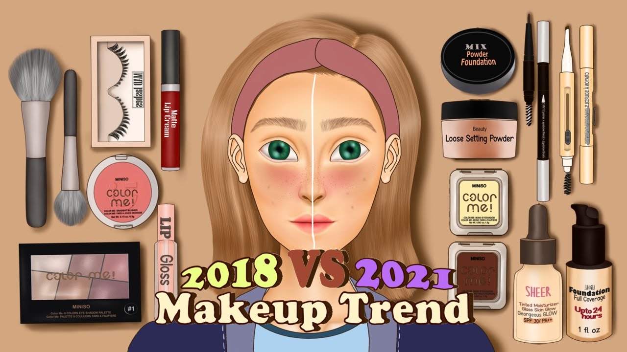 Конкурс макияжа 2018 VS 2021 | Макияж Анимация | Преобразование макияжа | Ондонг