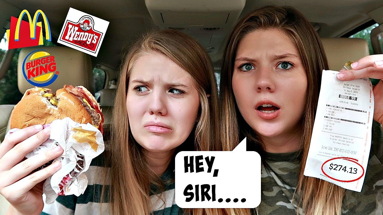 Letting Siri Pick What We Eat for 24 Hours || Taylor & Vanessa