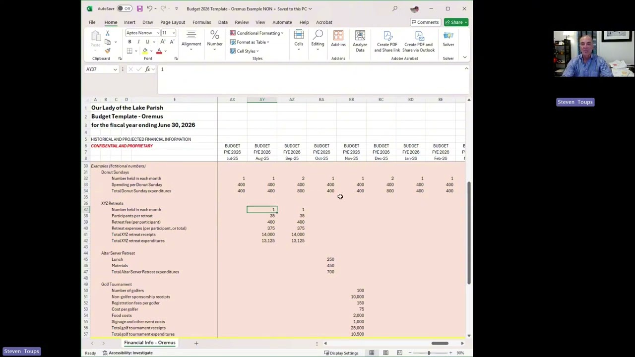 Our Lady of the Lake 2025 Budget Planning