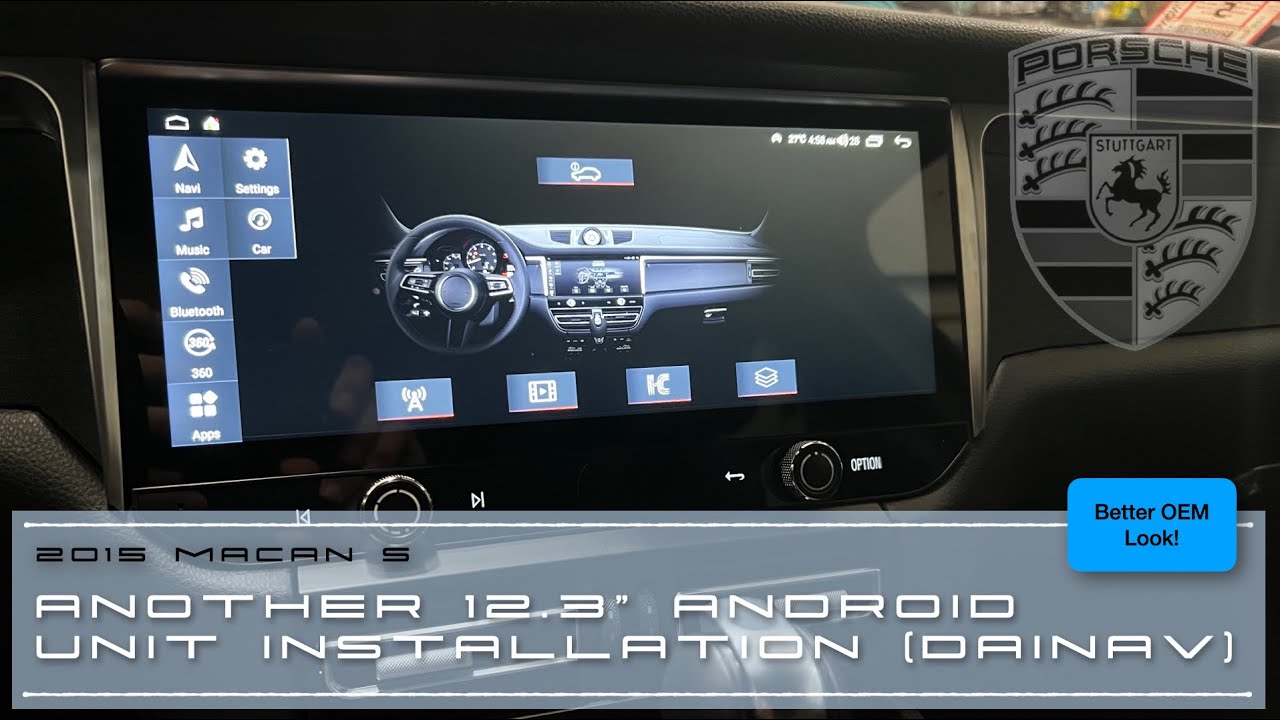 Установка еще одного 12,3-дюймового Android Radio (FYT) в мой Porsche Macan 2015 года...