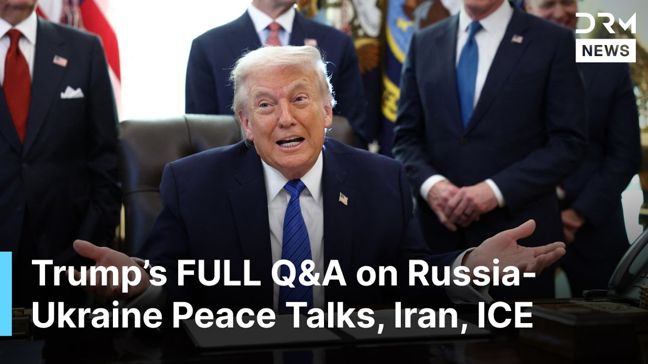 FULL Q&A – Trump on Russia-Ukraine Peace Talks, Iran's Rising Tensions, FED, ICE, More | AC1N