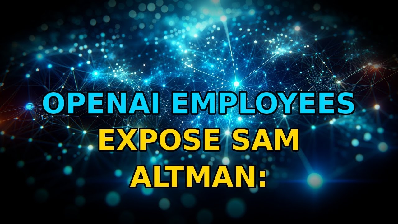 OpenAI Leaked Audio EXPOSES Sam Altman